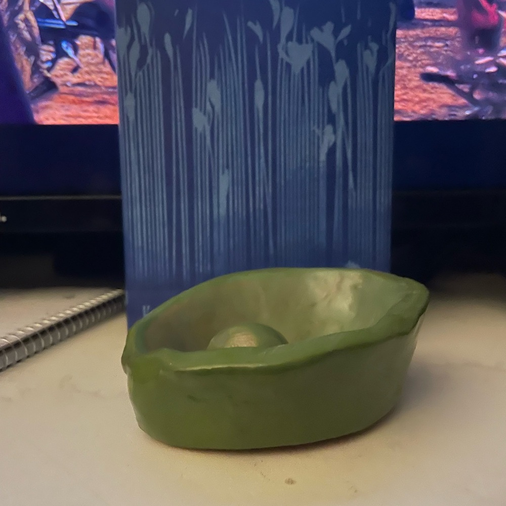❤️2/$25 Handmade Green Ceramic Bowl